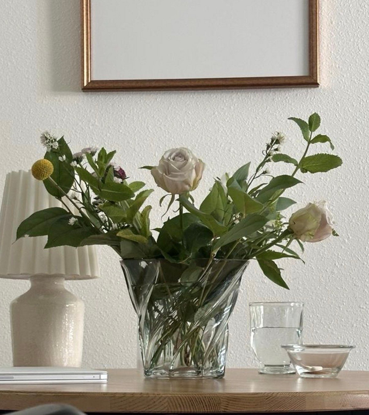 Wide-Rim Swirl Glass Vase from Threshold designed with Studio McGee