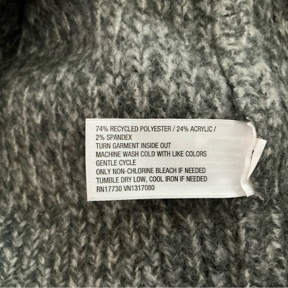 Ava & Viv Women’s Gray Button Crewneck Pullover Sweater Size 1X