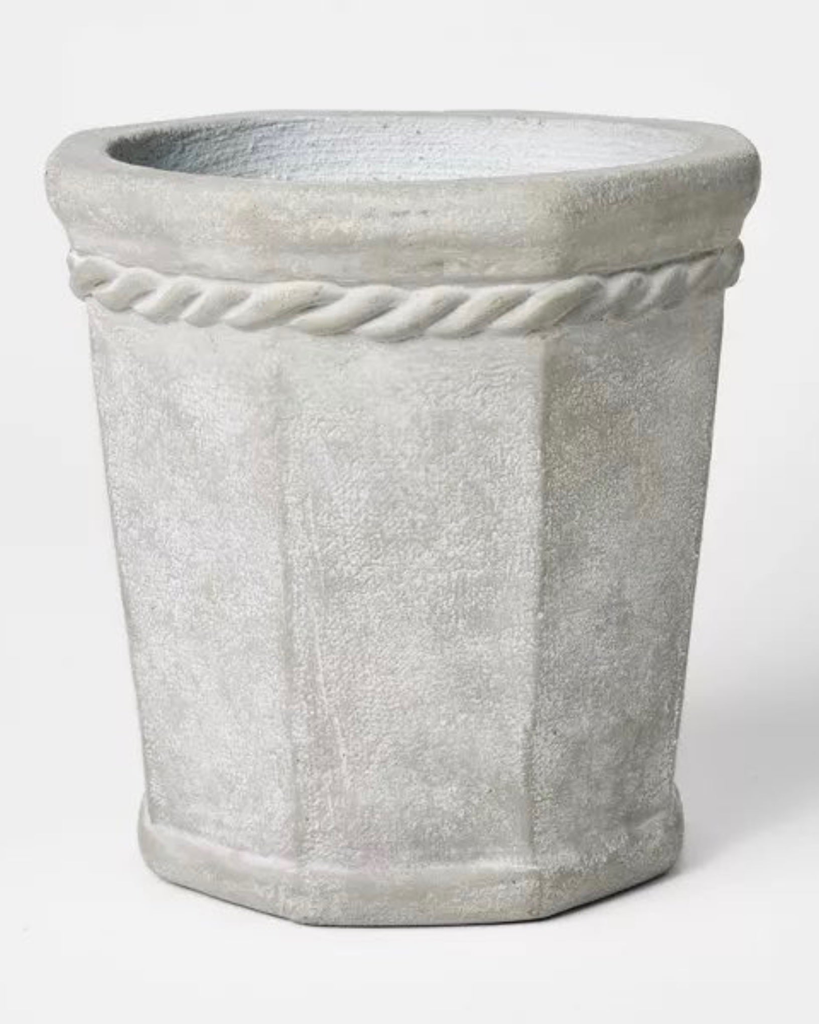 Octagon Concrete Planter Small Gray - Threshold™ designed with Studio McGee