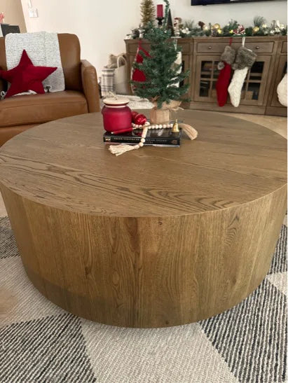 Taryn 42" Drum Coffee Table