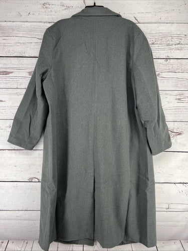 Women's Faux Wool Topcoat - A New Day Gray 2X