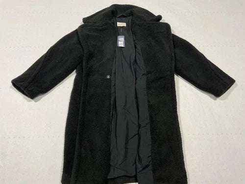 Universal Thread Women's Faux Shearling Coat - Black