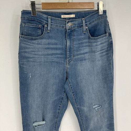 Levi's 724 High Rise Straight Leg Jeans Womens Size 32x30 Slate Fixer 8883 0162
