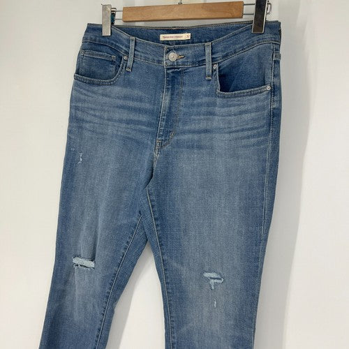 Levi's 724 High Rise Straight Leg Jeans Womens Size 32x30 Slate Fixer 8883 0162