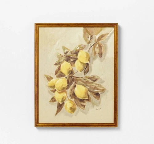 16"x20" Lemons Vintage Framed Wall Art - Threshold designed with Studio McGee