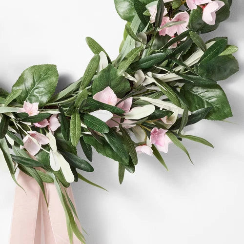 Floral Wreath with Ribbon Purple - Threshold designed with Studio McGee