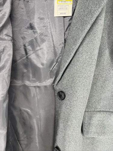 Women's Faux Wool Topcoat - A New Day Gray 2X