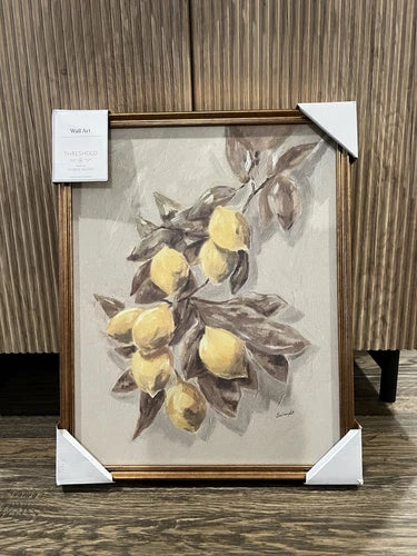 16"x20" Lemons Vintage Framed Wall Art - Threshold designed with Studio McGee