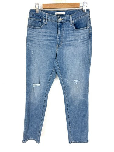 Levi's 724 High Rise Straight Leg Jeans Womens Size 32x30 Slate Fixer 8883 0162