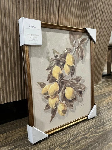 16"x20" Lemons Vintage Framed Wall Art - Threshold designed with Studio McGee