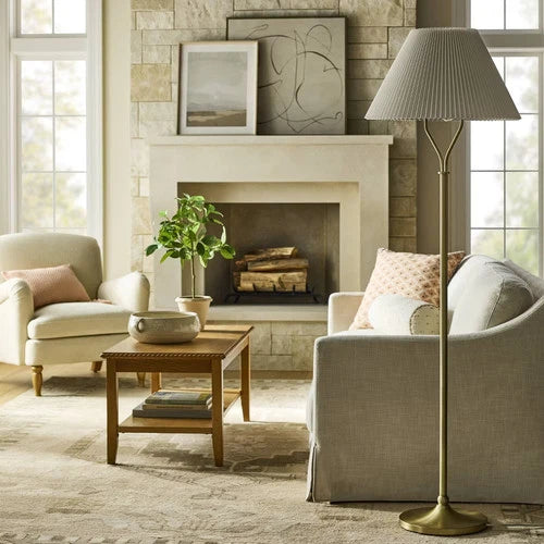 Brass Metal Stem Floor Lamp - Threshold designed with Studio McGee