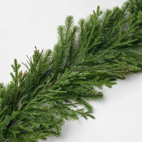 72" Fresh Cut Pine Christmas Garland - Threshold designed with Studio McGee