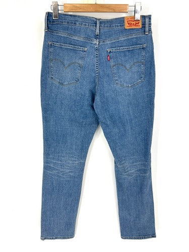 Levi's 724 High Rise Straight Leg Jeans Womens Size 32x30 Slate Fixer 8883 0162