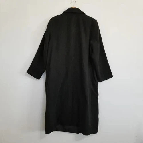NWT Future Collective Black Notched Lapel Double Breasted Coat Size 1X