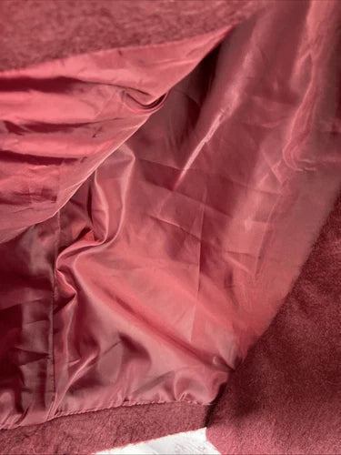 Women's Double Breasted Cocoon Overcoat - Universal Thread Maroon M