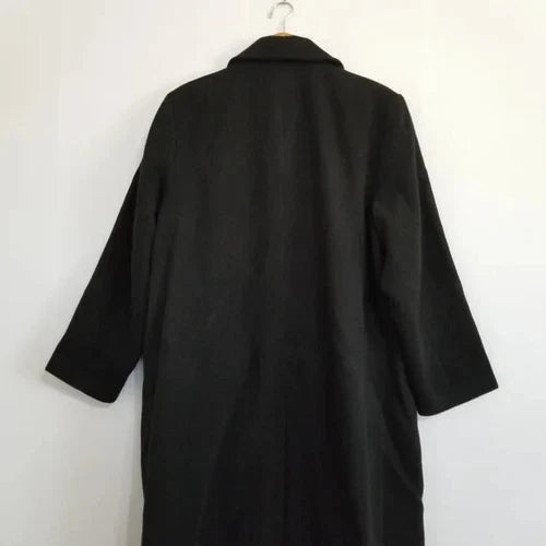 NWT Future Collective Black Notched Lapel Double Breasted Coat Size 1X